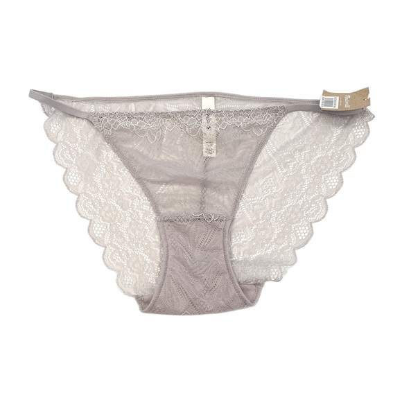 MADEWELL Lace Galloon String Bikini in Coastal Cloud NWT - Size Large - Picture 2 of 3